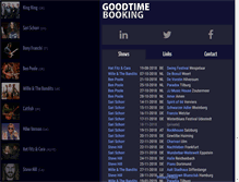 Tablet Screenshot of goodtimebooking.com